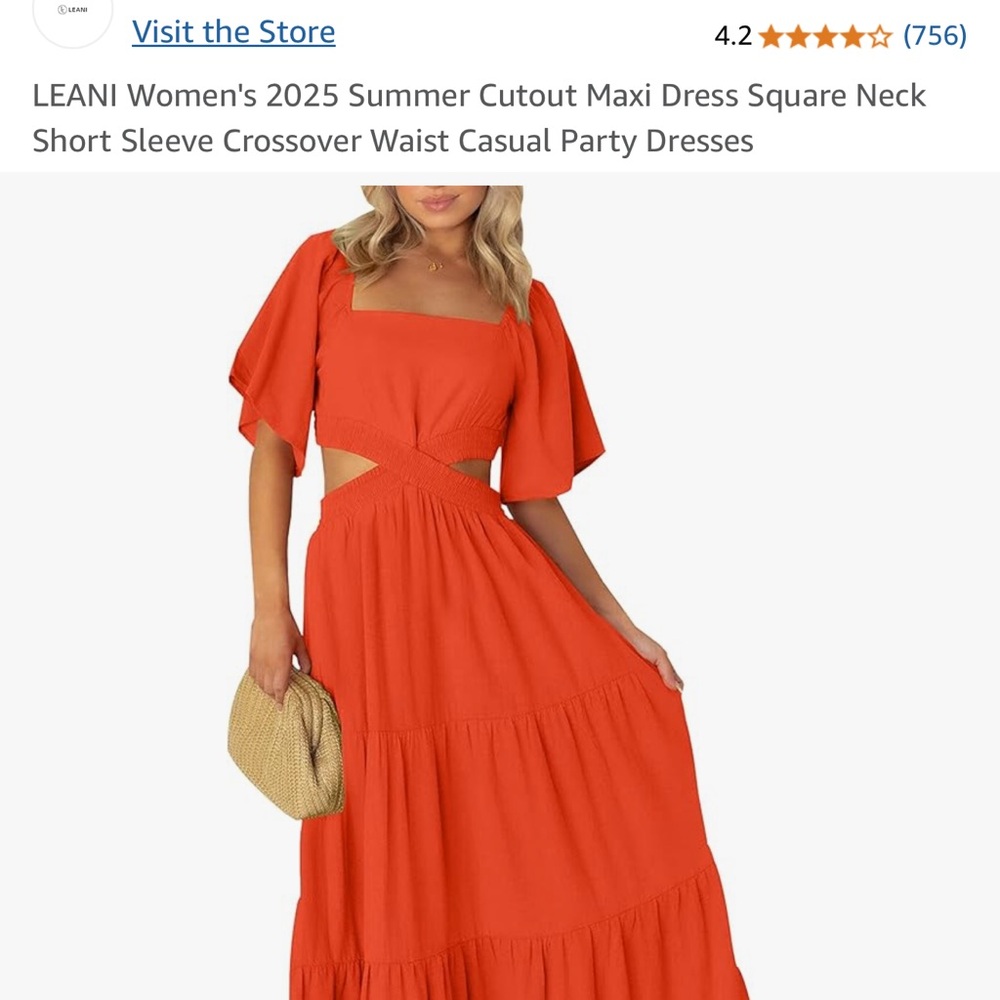 Target A New Day Elegant Orange Ruffle Dress - Picture 13 of 13